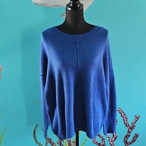 Vince Camuto Vibrant Blue Crew Neck Sweater